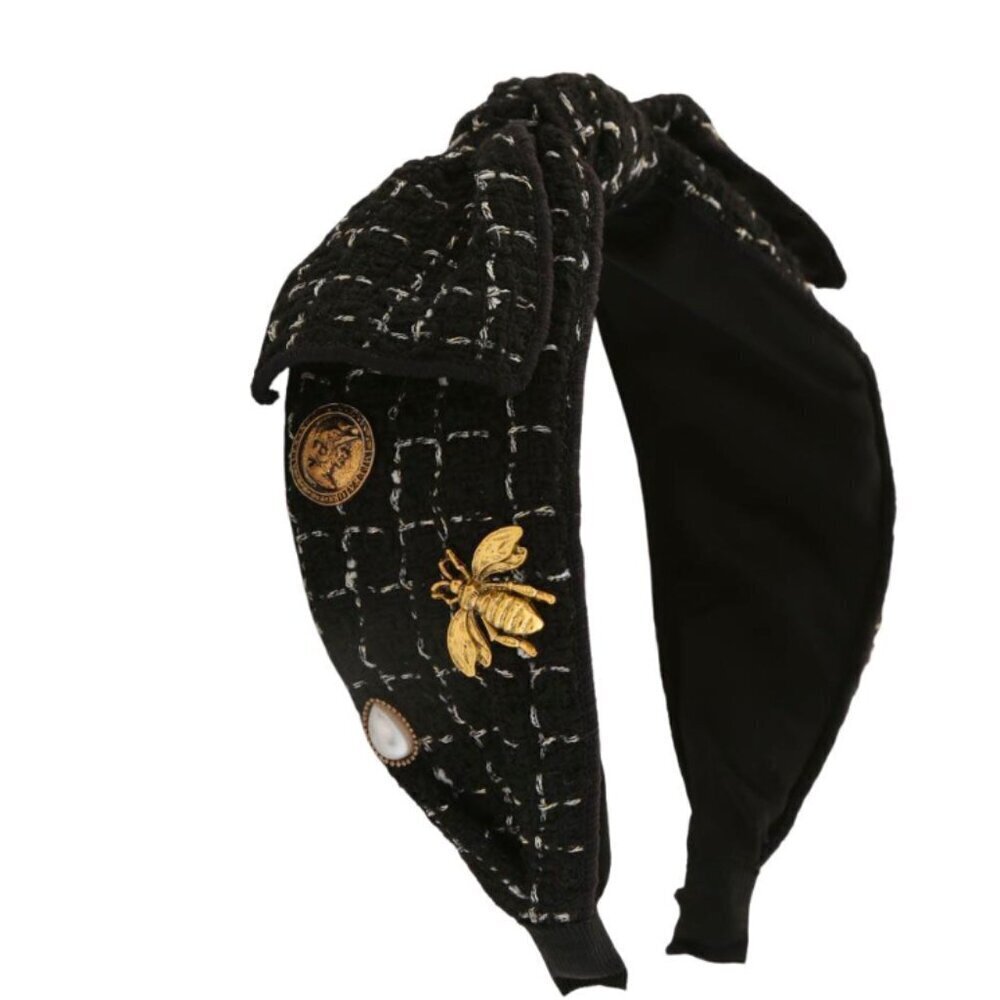 Coco Ribbon Bow Tweed Headband